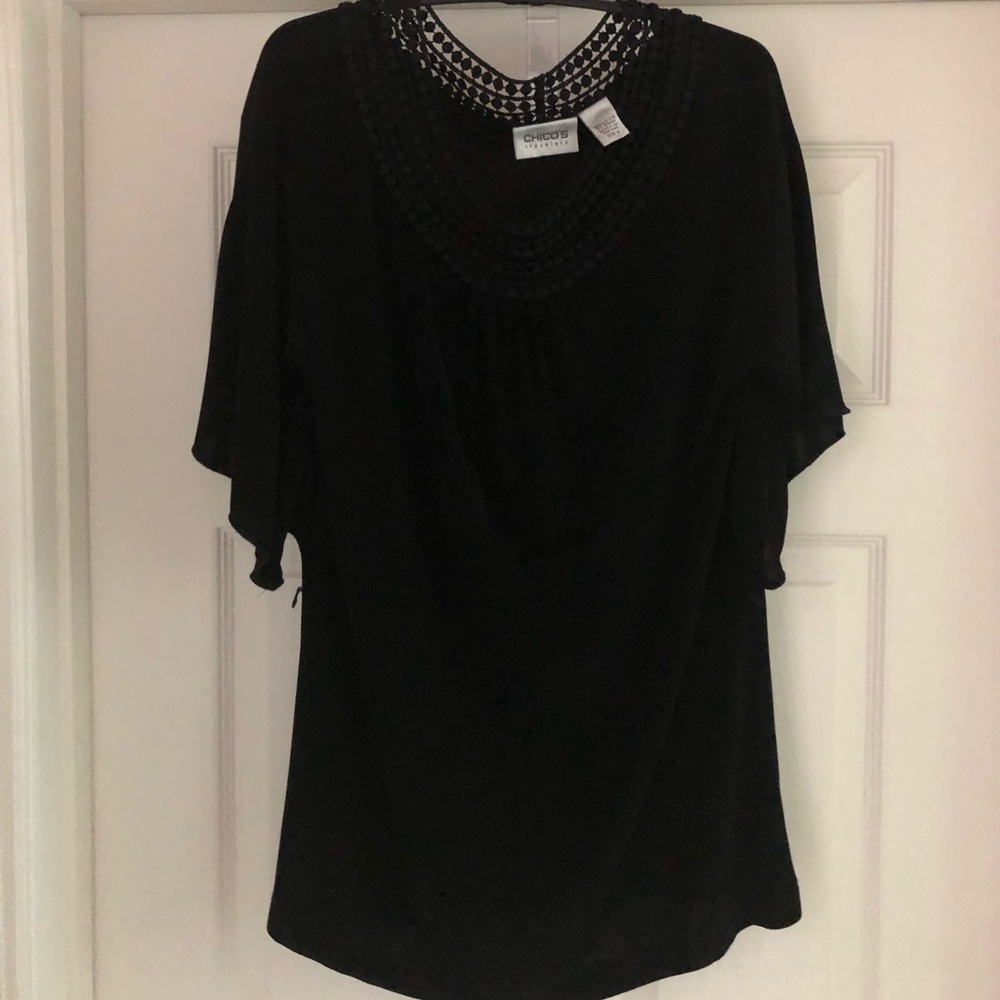 CHICO’s black classy top